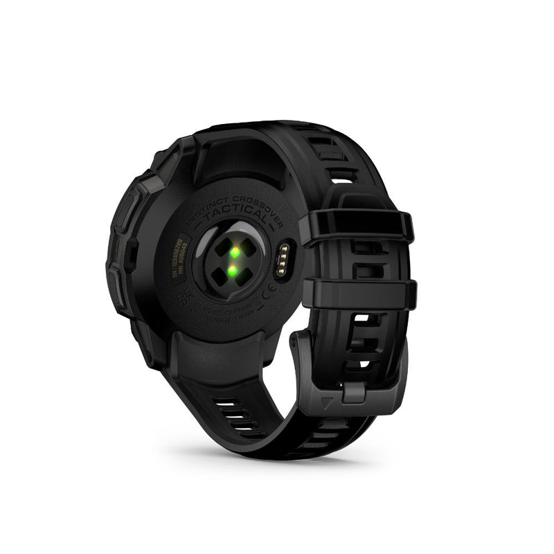 Garmin Instinct Crossover AMOLED -Tactical Edition (Black with Black Silicone Band)
