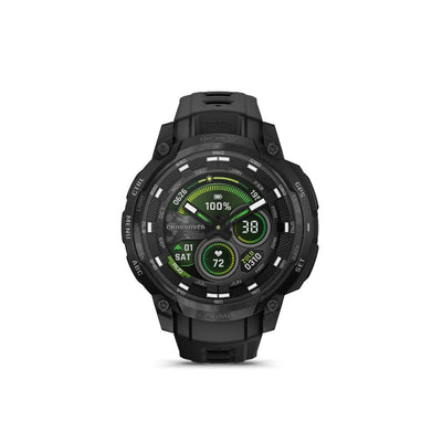Garmin Instinct Crossover AMOLED -Tactical Edition (Black with Black Silicone Band)