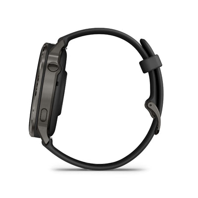 Garmin Venu 4 - 45mm Slate with Black Silicone Band