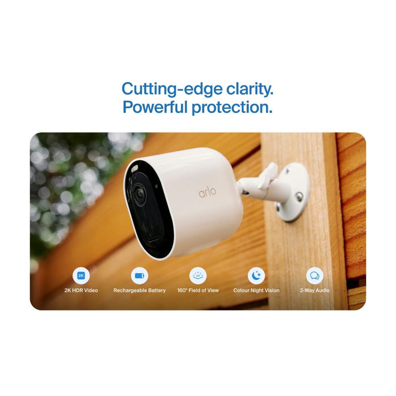 Arlo Pro 6 2K Outdoor Security Camera - 1 Pack