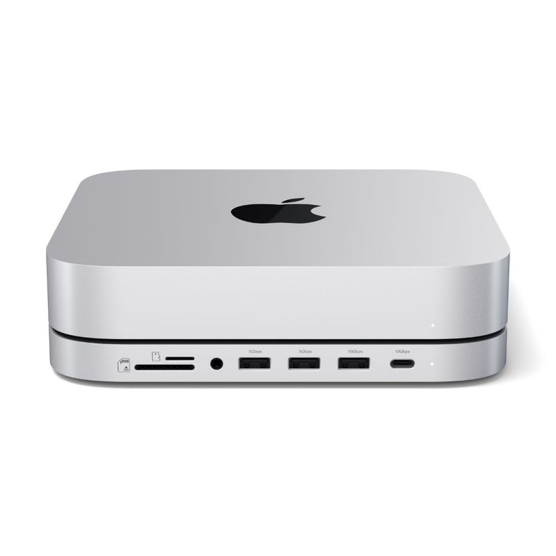 Satechi Stand & Hub for Mac Mini/Studio with NVME SSD Enclosure (Silver)