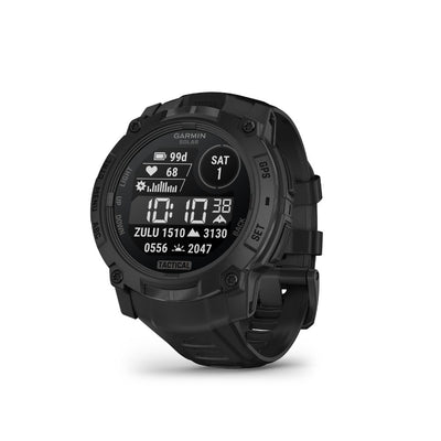 Garmin Instinct 3 50 mm Solar Tactical Edition (Black with black silicone band)