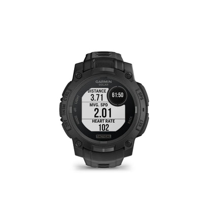 Garmin Instinct 3 45 mm Solar Tactical Edition (Black with black silicone band)