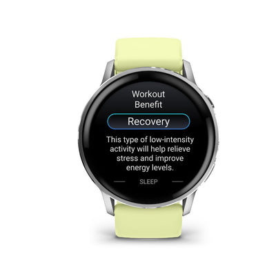 Garmin Venu 4 - 45mm Silver with Citron Band