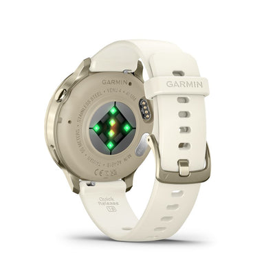 Garmin Venu 4 - 41mm Lunar Gold with Bone Silicone Band