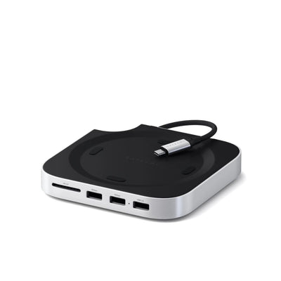Satechi Mac Mini M4 Stand & Hub with SSD Enclosure (Silver)