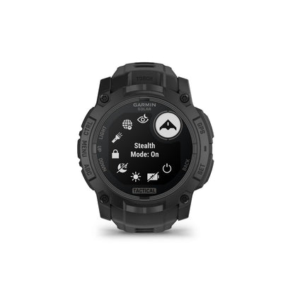 Garmin Instinct 3 50 mm Solar Tactical Edition (Black with black silicone band)