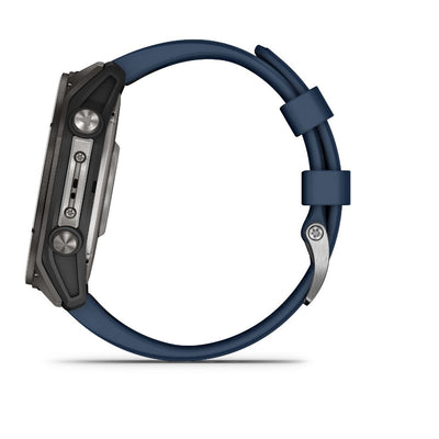 Garmin Quatix 8 51 mm AMOLED Sapphire (Titanium bezel with captain blue silicone band)