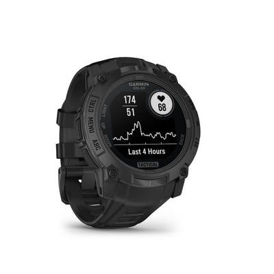 Garmin Instinct 3 50 mm Solar Tactical Edition (Black with black silicone band)