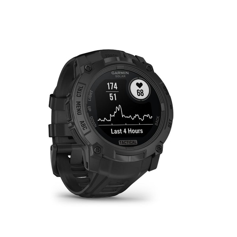 Garmin Instinct 3 50 mm Solar Tactical Edition (Black with black silicone band)