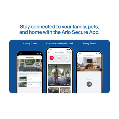 Arlo Essential 3 2K Outdoor Security Camera - 2 Pack