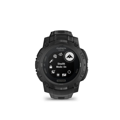 Garmin Instinct 3 45 mm Solar Tactical Edition (Black with black silicone band)