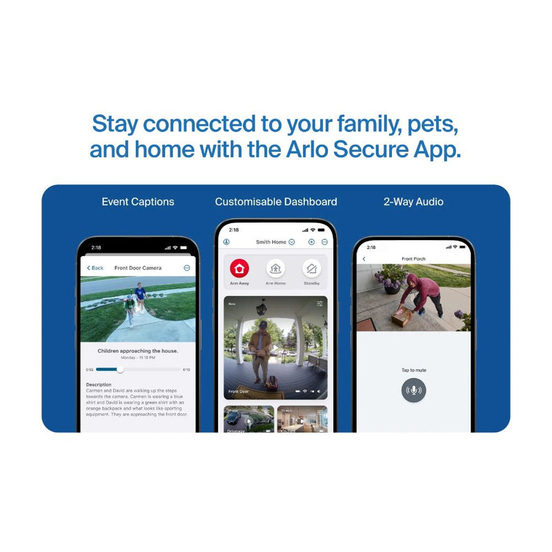 Arlo Essential 3 2K Outdoor Powered PTZ Camera - 1 Pack