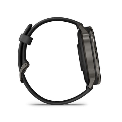 Garmin Venu 4 - 45mm Slate with Black Silicone Band