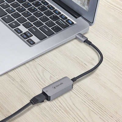 Bonelk Long-Life USB-C to Ethernet Adapter - 15cm (Space Grey)