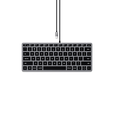 Satechi Slim W1 Wired USB-C Backlit Keyboard (Space Grey)