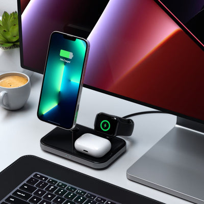 Satechi Magnetic 3-in-1 Wireless Charging Stand