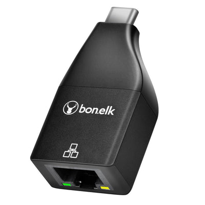 Bonelk USB-C to Gigabit Adapter - (Black)