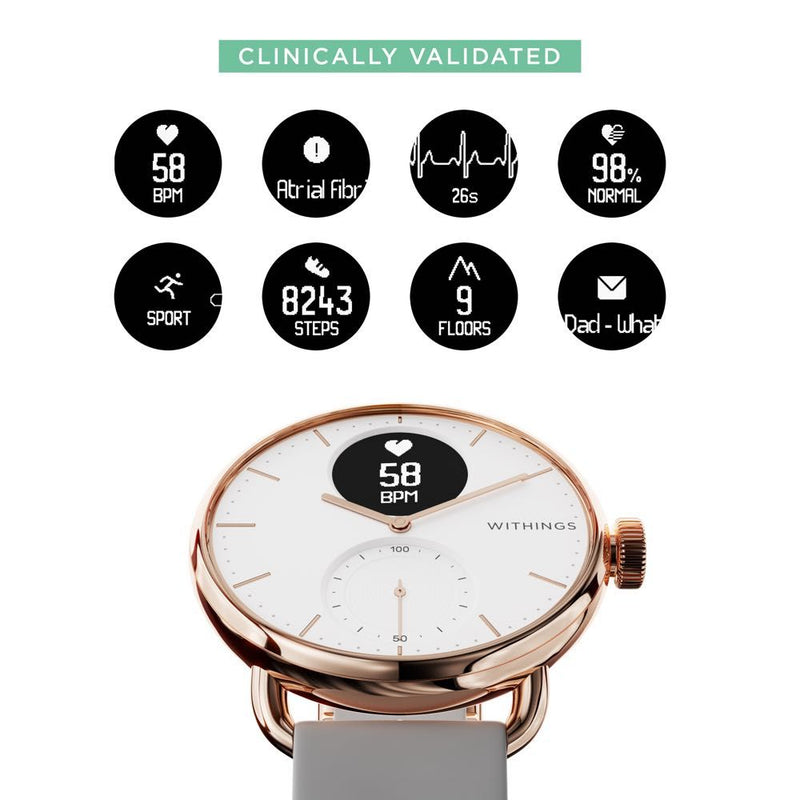 Withings ScanWatch 38 mm Rose Gold