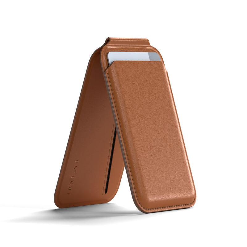 Satechi Magnetic Wallet Stand for iPhone Brown