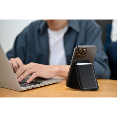 Satechi Magnetic Wallet Stand for iPhone Black